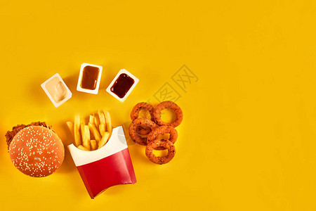 快餐和不健康的饮食概念图片