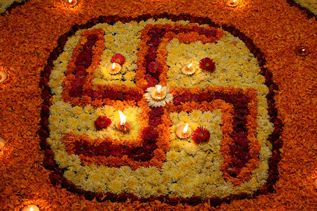 在印度Diwali节期间背景图片