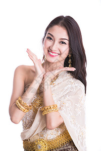 泰女古代泰国装饰舞蹈表图片