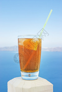 一杯海景冰茶图片