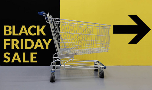黑色星期五与销售促销概念购物生活方式空墨盒图片