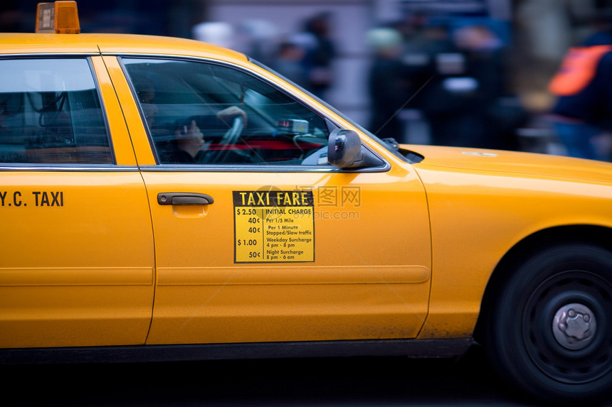 纽约出租车曼哈顿纽约市纽约美国图片