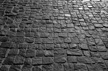 黑色或深灰色石头路面纹理图片