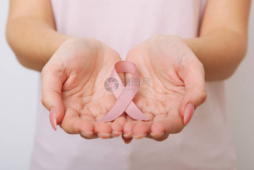 粉红丝带乳腺癌的国际标志图片