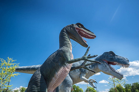 游乐园里的恐龙图片