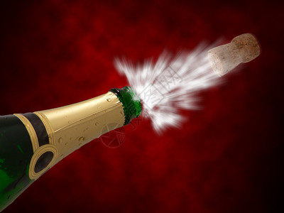 用香槟酒庆祝新年图片
