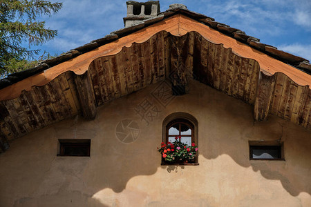 意大利瓦莱德奥斯塔地区Gressoni圣让的典图片