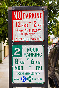 旧金山的停车场牌号显示没有背景图片