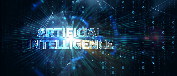 人工智能AI机器学习和现代计算机技术概念商业技术互联图片