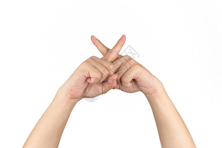 亚裔泰籍男举起双手指图片