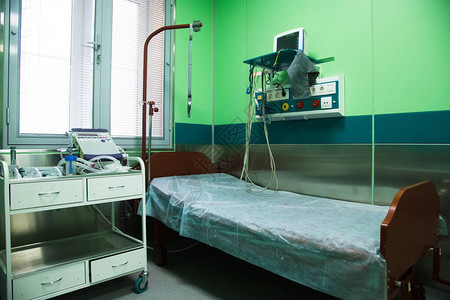 医院的隔离病房准备接收受感染的病人图片