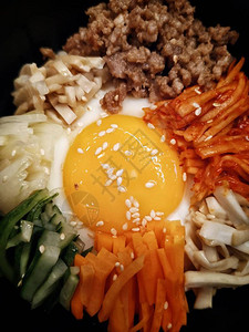 Bibimbip稻米与图片