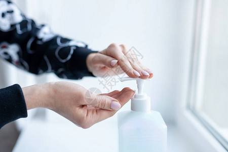 女用洗手剂预防和瘟疫感染图片