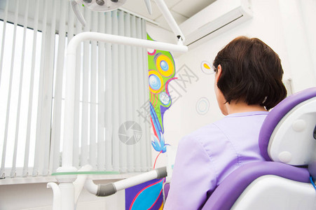 牙科工作牙科诊所的病人背景图片