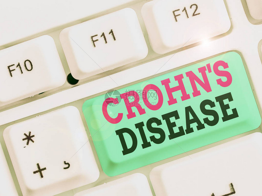 Crohn疾病概念照片肠胃慢炎症的慢图片