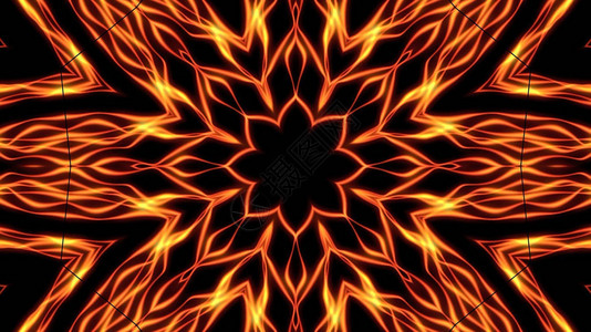 抽象的kaleidoscopic火焰背景非常适合电视表演音乐会音图片