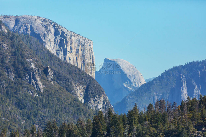 美丽的Yosemite公园景观图片