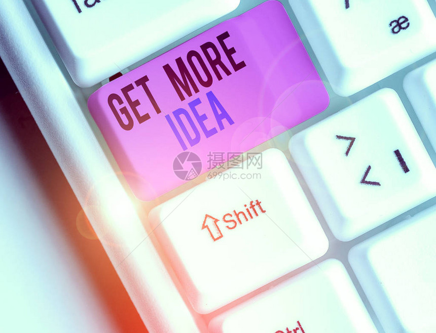 显示GetMoreIdea的文本符号商业照片文本随机输入意识映像图片模图片