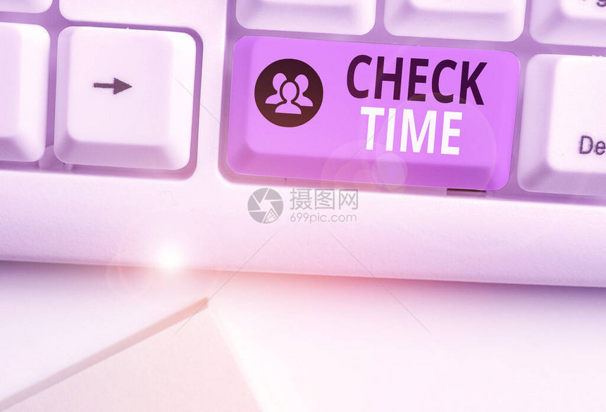 显示CheckTime的文本符号商业照片文本实例图片