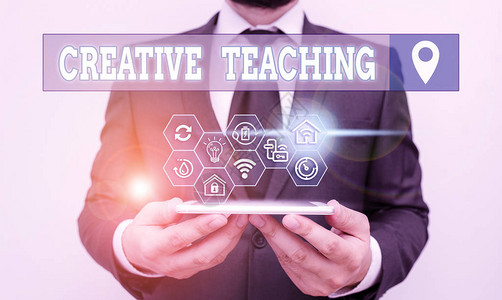 展示创意教学的写作说明用商业概念来从学习状况中做一图片