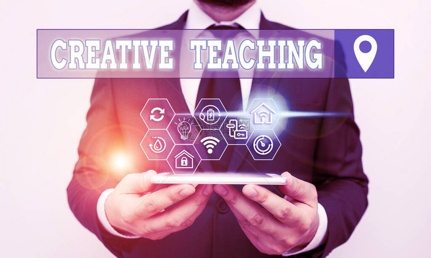 展示创意教学的写作说明用商业概念来从学习状况中做一图片