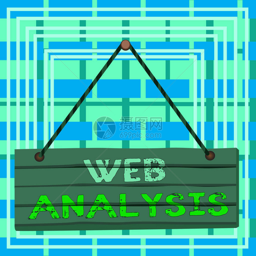 显示Web分析的文本符号分析网站访问者行为的商业照片文本过程木板钉针串板彩色图片