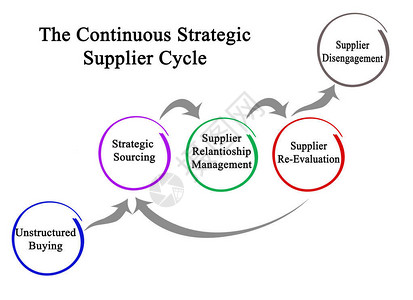 持续战略供应商周期的组成部分图片
