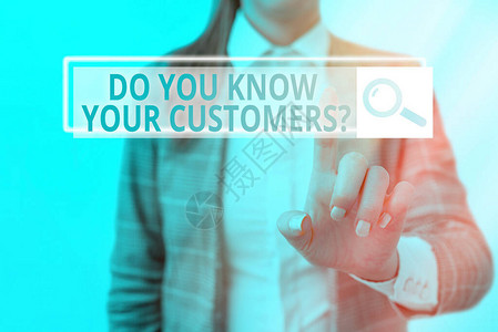 显示您知道您的客户问题的文本符号展示要求识别客户的商业图片