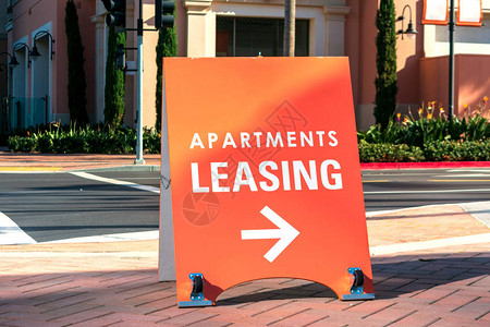 公寓租赁标志促进出租地产图片