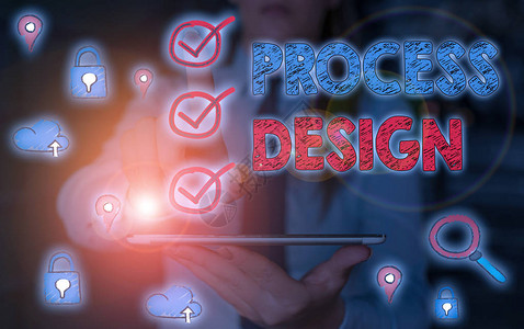概念手写显示过程设计为产品制定和制定计划的图片