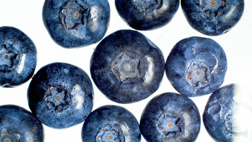 白面条上的成熟蓝莓或草原的近照果子和水图片