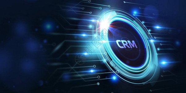 商业技术互联网和络概念CRM图片