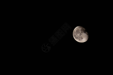 夜空中的月亮背景图片