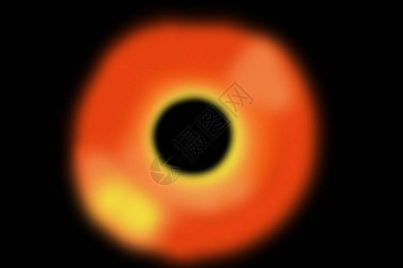 模拟宇宙侧地空间黑洞的计算机图片