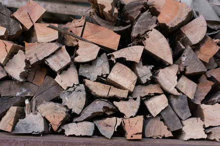 木原的背景年轮堆木头森林砍伐主题木业切碎的木高清图片