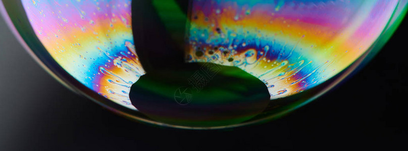 闪光液体泡抽象背景Micloclos图片