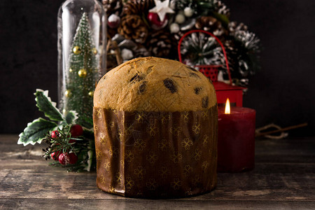 圣诞巧克力面包饼圣诞节时装饰图片