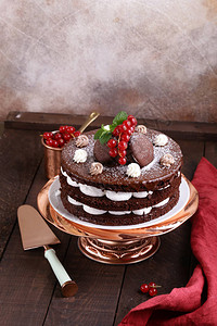 巧克力胡椒派蛋糕图片
