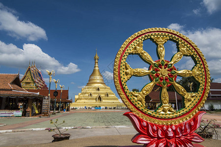 泰国北部甘烹碧府甘烹碧镇的佛寺高清图片