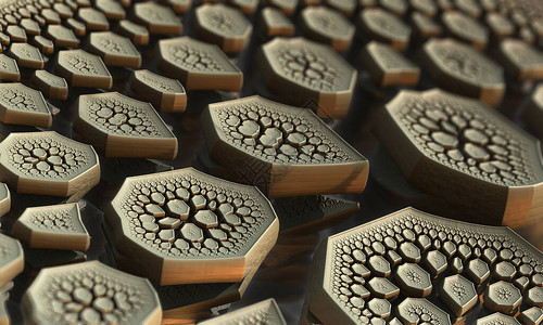 盐水鹅肝3D分形破裂的沙漠渲染具有自由度效果的另一个设计图片