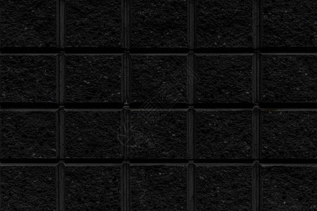 黑石块墙的黑色块墙无缝背背景图片