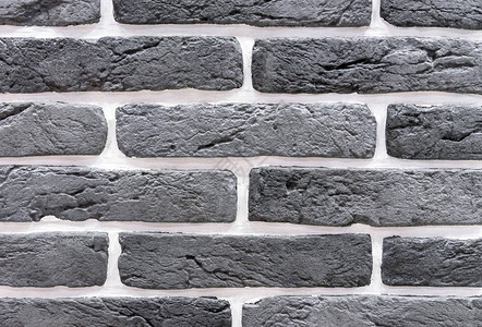 灰色和白色砖的墙砖砌的背景和质地背景图片