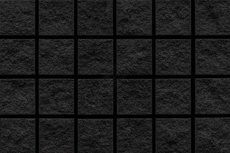 黑色砖块纹理和背景Wall黑图片