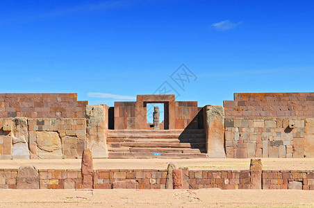 玻利维亚TiwanakuTemple图片