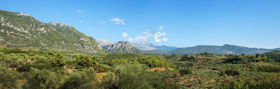 南伯罗奔尼撒山风景希腊图片
