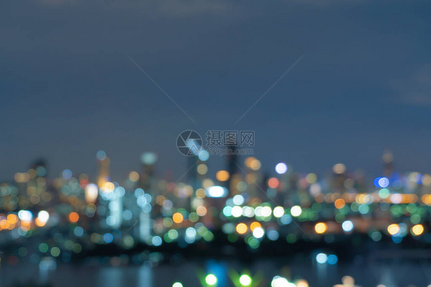 泰国曼谷市摩天大楼的布基抽象背景图片