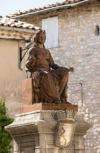 索尔特喷泉上自由小姐的铜像普罗图片