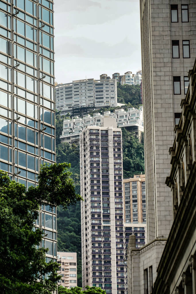 香港多云楼群图片