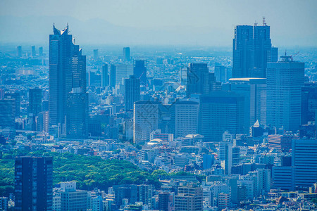 城市景观和蓝天的东京图片