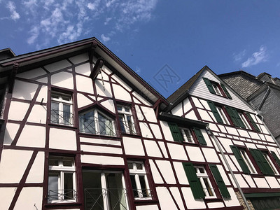 德国蒙绍的木结构房屋图片